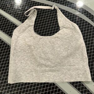 Gray Halter Top